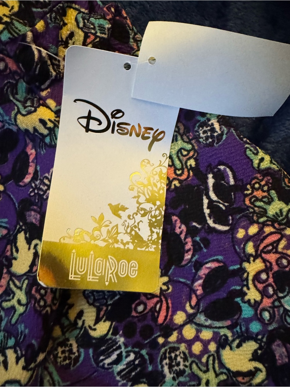 LuLaRoe Purple Multicolor Patterned Pencil Skirt - Picture 3 of 4